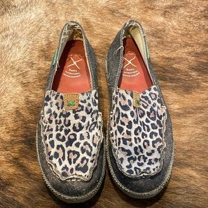 Twisted X Casual Loafer Dust Leopard Sz 7